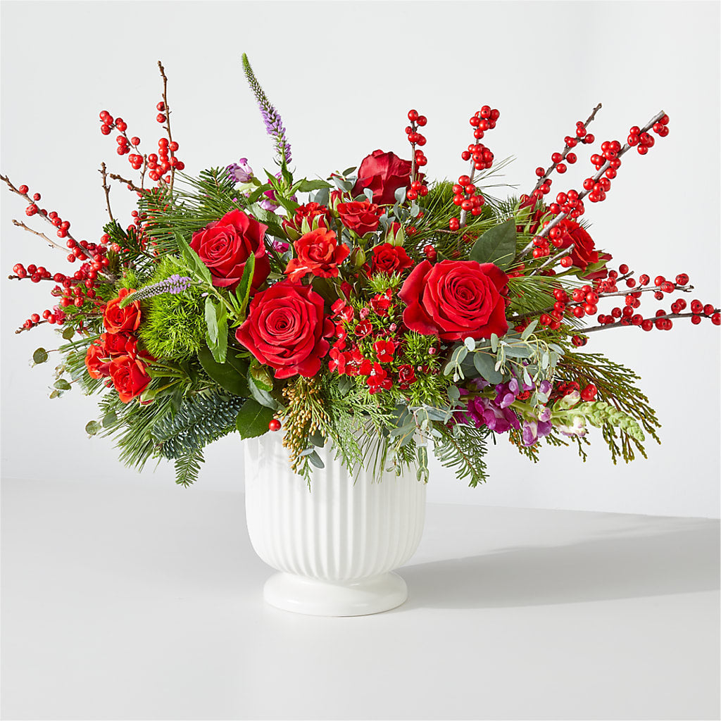 Big Red Bow Bouquet – TED & DEBBIE'S FLOWER & GARDEN CENTER, Tulsa OK