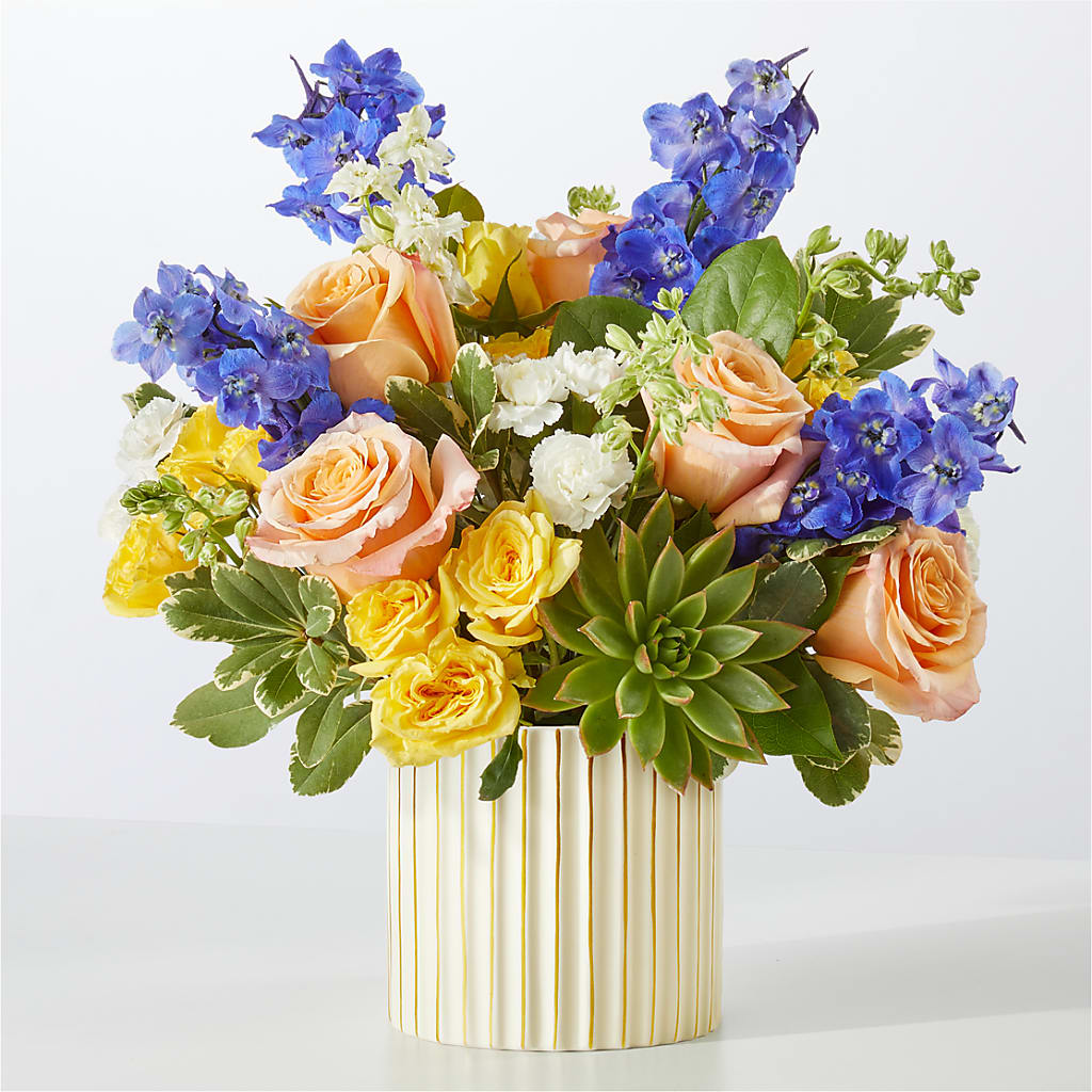 Cobalt Reverie Bouquet – TED & DEBBIE'S FLOWER & GARDEN CENTER, Tulsa OK
