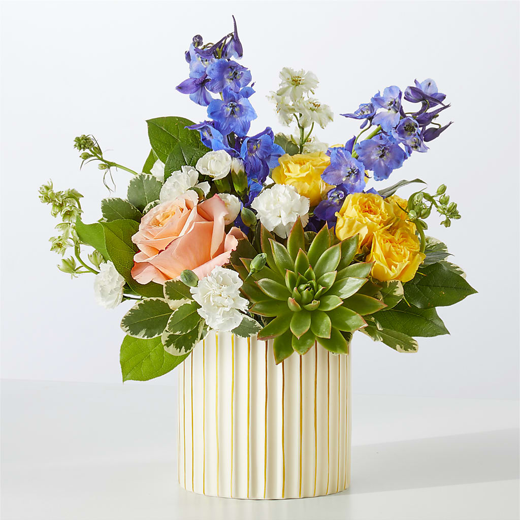 Cobalt Reverie Bouquet – TED & DEBBIE'S FLOWER & GARDEN CENTER, Tulsa OK