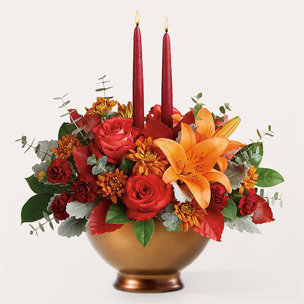 Fruits of Fall Centerpiece – TED & DEBBIE'S FLOWER & GARDEN CENTER, Tulsa OK