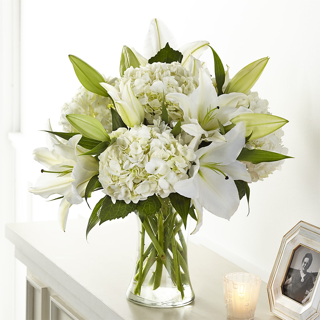 Compassionate Lily Bouquet – TED & DEBBIE'S FLOWER & GARDEN CENTER, Tulsa OK
