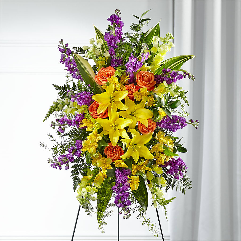 Thoughtful Prayers Standing Spray – TED & DEBBIE'S FLOWER & GARDEN CENTER, Tulsa OK