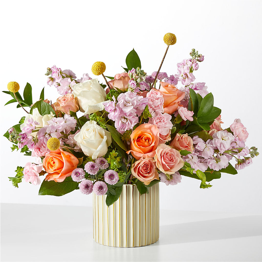 French Market Bouquet with Ivory Vase – TED & DEBBIE'S FLOWER & GARDEN CENTER, Tulsa OK