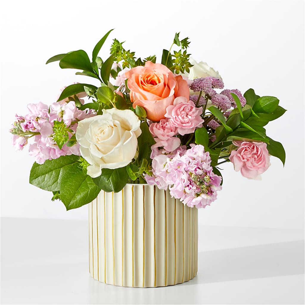 French Market Bouquet with Ivory Vase – TED & DEBBIE'S FLOWER & GARDEN CENTER, Tulsa OK