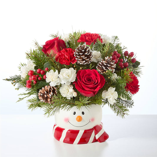 Jolly Snowman Bouquet – TED & DEBBIE'S FLOWER & GARDEN CENTER, Tulsa OK