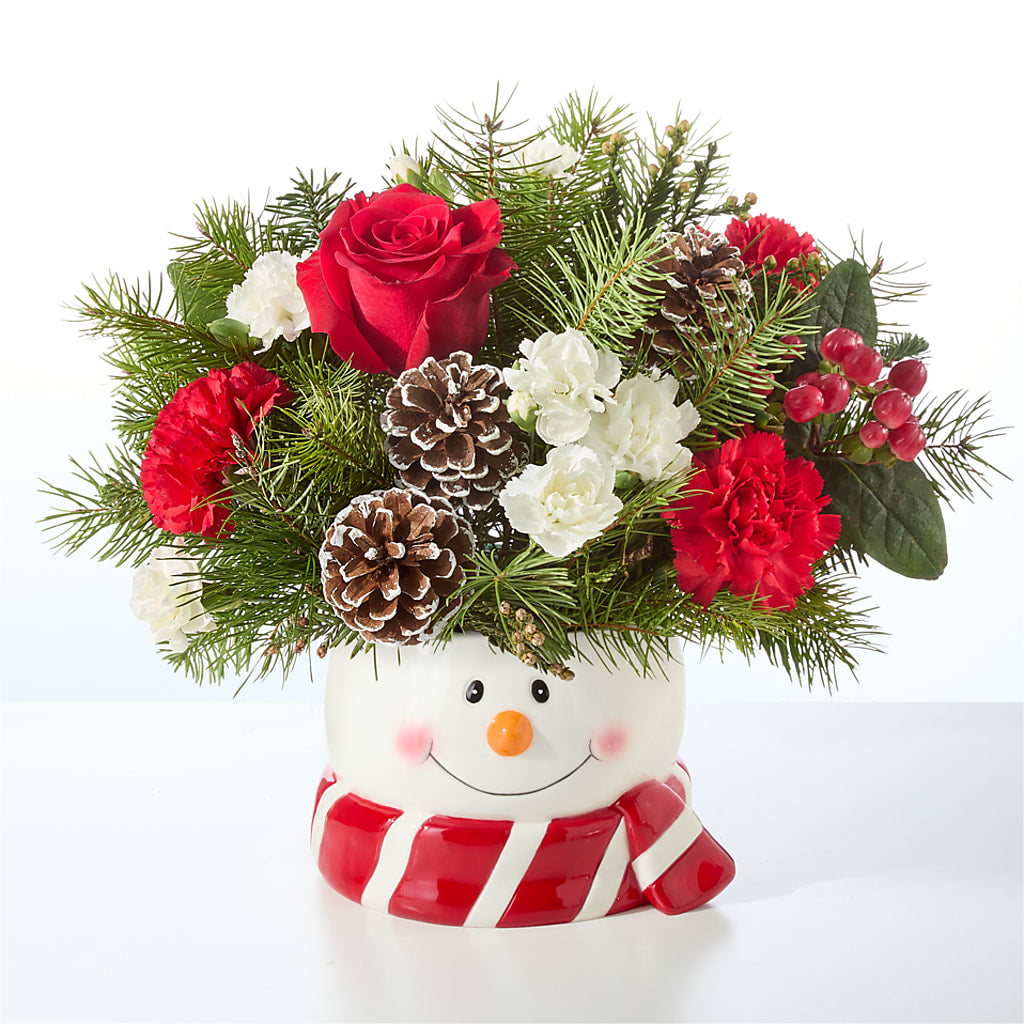 Jolly Snowman Bouquet – TED & DEBBIE'S FLOWER & GARDEN CENTER, Tulsa OK