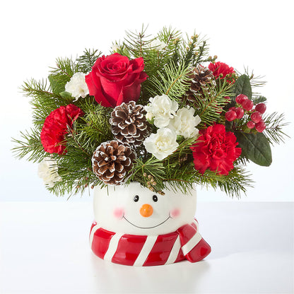 Jolly Snowman Bouquet – TED & DEBBIE'S FLOWER & GARDEN CENTER, Tulsa OK