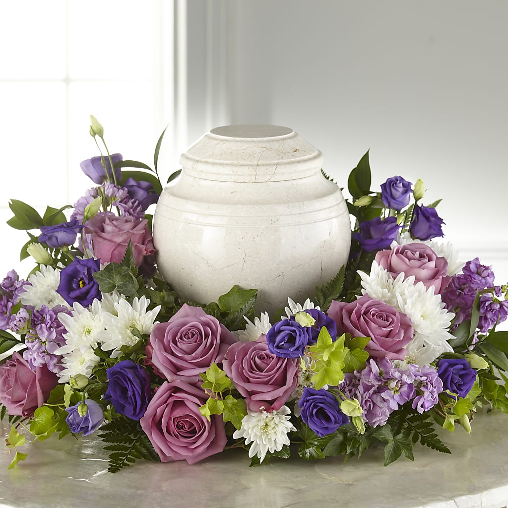 Ornement funéraire floral de condoléances