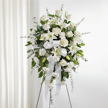 With Care Standing Spray – TED & DEBBIE'S FLOWER & GARDEN CENTER, Tulsa OK