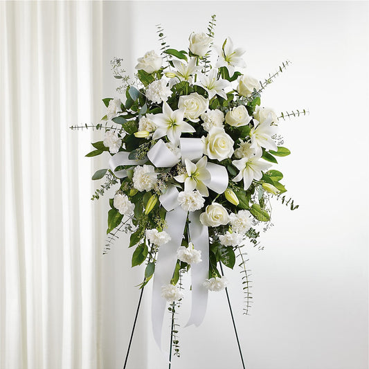 With Care Standing Spray – TED & DEBBIE'S FLOWER & GARDEN CENTER, Tulsa OK