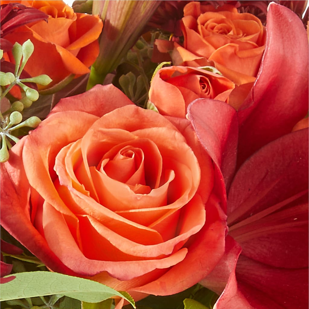 Crimson Leaves Bouquet – TED & DEBBIE'S FLOWER & GARDEN CENTER, Tulsa OK