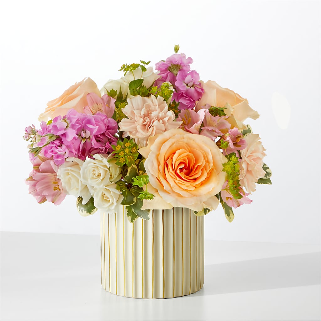 Paradise Bouquet with Ivory Vase – TED & DEBBIE'S FLOWER & GARDEN CENTER, Tulsa OK